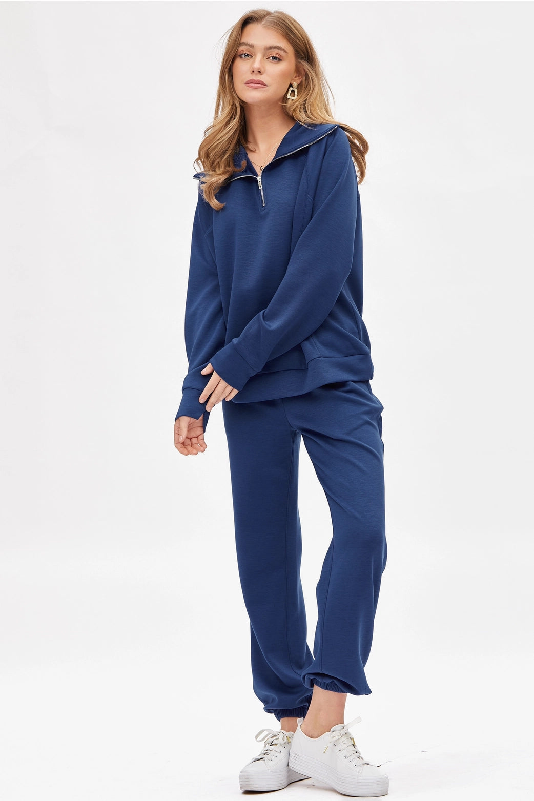 Quarter Zip Pullover + Jogger Modal Travel Set