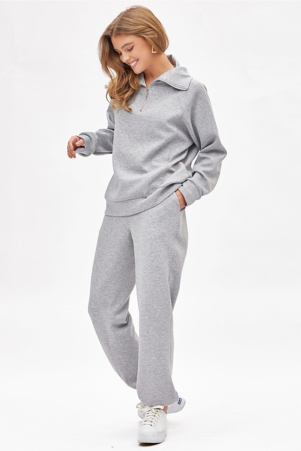 Quarter Zip Pullover + Jogger Modal Travel Set